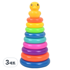 OZ TOY 9層鴨子套圈疊疊樂 202010-15, 混色, 3套