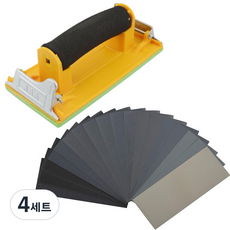 Jongwon 裁切砂紙握把 + 19種砂紙套組, 4套