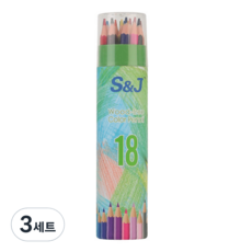 고케이 색연필 세트, 18색, 3세트