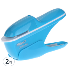 Momo Tube 環保無針釘書機 打孔機, 藍色, 2個
