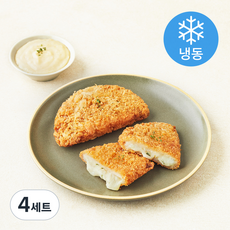 미식당 대파 크림 치즈 돈카츠 100g x 2개입 + 소스 50g 세트 (냉동), 4세트