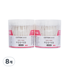 리빙웰 원통종이화장면봉, 200개입, 8개