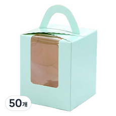 이홈베이킹 컵케익 창상자 1구, 민트, 50개