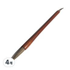 칠성당 우모필단봉 서예붓, 12호, 4개