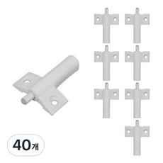 ALLGORR 翼型平滑貼 白色, 40個