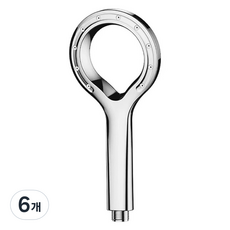 Winprice Handyflower精緻輕量型淋浴蓮蓬頭, 銀色, 6個