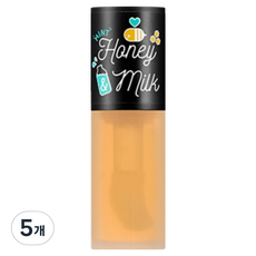 어퓨 허니앤밀크 립 오일 라이트, 민트, 5g, 5개