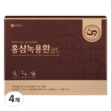 종근당건강 홍삼녹용환 골드 30p, 112.5g, 4개