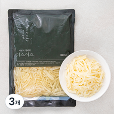 디스이즈 국내산 무로 만든 무 짠지채, 1kg, 3개