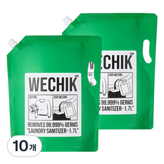 위칙 소독 섬유유연제 리필, 1.7L, 10개