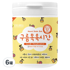 Missplus 綿綿雲朵泡泡兒童入浴劑, 天然泡泡浴, 蜂蜜和葡萄柚, 500g, 6罐