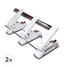 바이하츠 3공 원터치 조정레버 이동펀치 P-903, 혼합색상, 2개
