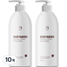 살림백서 베이비 앤 키즈 호호바 시어버터 올인원 클렌저, 10개, 500ml