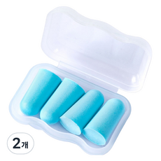Balhappy 防噪音睡眠耳塞 藍色, 2個, 4入