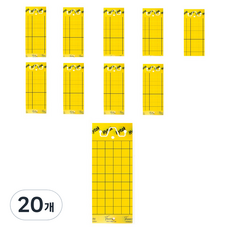 Bokini 黃色濕式黏蟲板 10*25cm, 1入