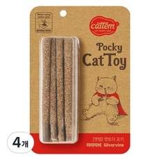 cattem 貓咪波奇玩具 0.5 x 13 cm 8入, 木天蓼, 4個
