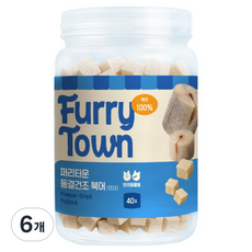 퍼리타운 반려동물 해산물 동결건조간식, 40g, 6개, 북어