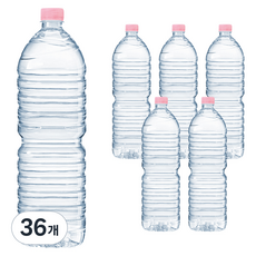 크리스탈 무라벨 생수, 2L, 36개