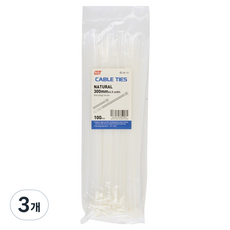 KDy 束線帶 100p, 白, 3個