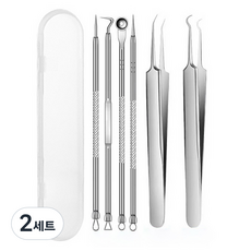 粉刺工具 6種+收納盒組, 混色, 2組