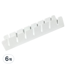 壓克力帽子整理架, 白色, 6個