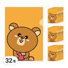 可愛設計L型文件夾, 小熊, 32個