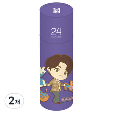 모나미 타이니탄 프러스펜 24색, JUNGKOOK, 2개