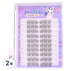 IHara 大容量Bling Bling假睫毛, 黑色, 2個
