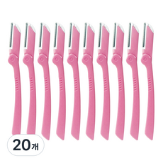 Darkness 短刃修眉刀 2入, 粉紅色, 20個