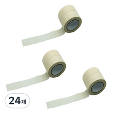 만들하비 컬러 종이 마스킹 테이프 1cm x 13m, 화이트, 24개