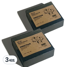 스위트레인 대나무숯 모공 각질 세안 비누 2p + 거품망, 130g, 6개, 3세트