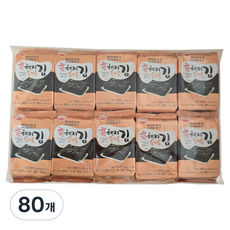 해저식품 광천 해저 들기름 김, 4g, 80개