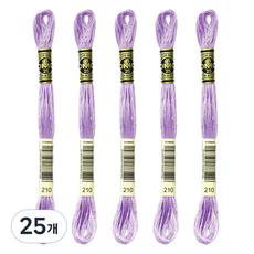 브랜드얀 DMC 25번 면사 자수실, 210번, 25개