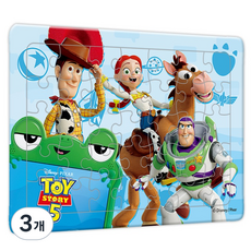 TOY STORY 玩具總動員 5 底板拼圖 D35-31, 3個, 35件