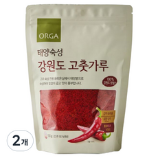 올가홀푸드 태양숙성 강원도 고춧가루, 500g, 2개