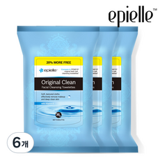 에피엘르 오리지널 클린 클렌징 티슈, 36매입, 6개