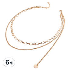 C-Jacques 項鍊 金色 51~80cm CXL312, 6個