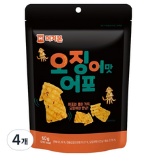 머거본 오징어맛 어포, 4개, 60g