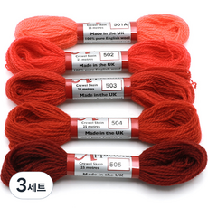 Joy十字繡Apple Tone羊毛紗 5種組, 3組, 501A, 502, 503, 504, 505