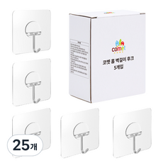 코멧 홈 강력 벽걸이 후크, 25개
