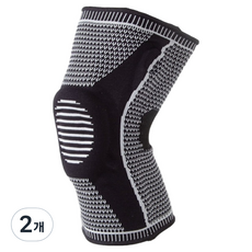 Angmet 矽膠彈簧護膝 黑色, 2個