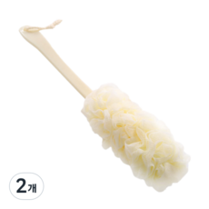 제이엠투 샤워볼 목욕브러쉬, 2개, 1개입, 아이보리