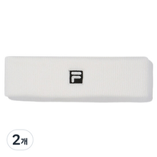 휠라 F박스 패션 헤어밴드 FS3BDE5101X_OWH, 오프화이트, 2개