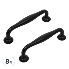 이누데코 스틸 모던 블랙 가구손잡이 96mm, 8개