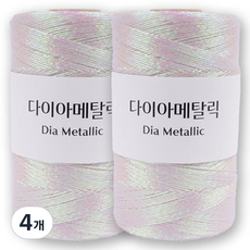 Dia Metallic 編織線, 111 極光色, 4個