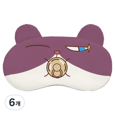 KODACHIEF 睡眠眼罩 KB13 可調節扣環束帶 19.5 x 9.5 cm, 6個