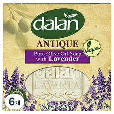 달란 앤티크 퓨어 올리브 오일 솝 위드 라벤더, 150g, 6개
