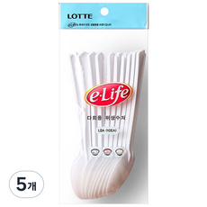 롯데이라이프 다회용 위생수저, 10개입, 5개