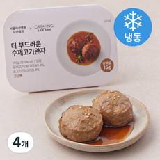그리팅 소프트 프로틴 더 부드러운 수제 고기 완자 (냉동), 100g, 4개