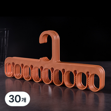 메이크마인 논슬립 3IN1 옷걸이 양말 집게걸이, 오렌지, 30개